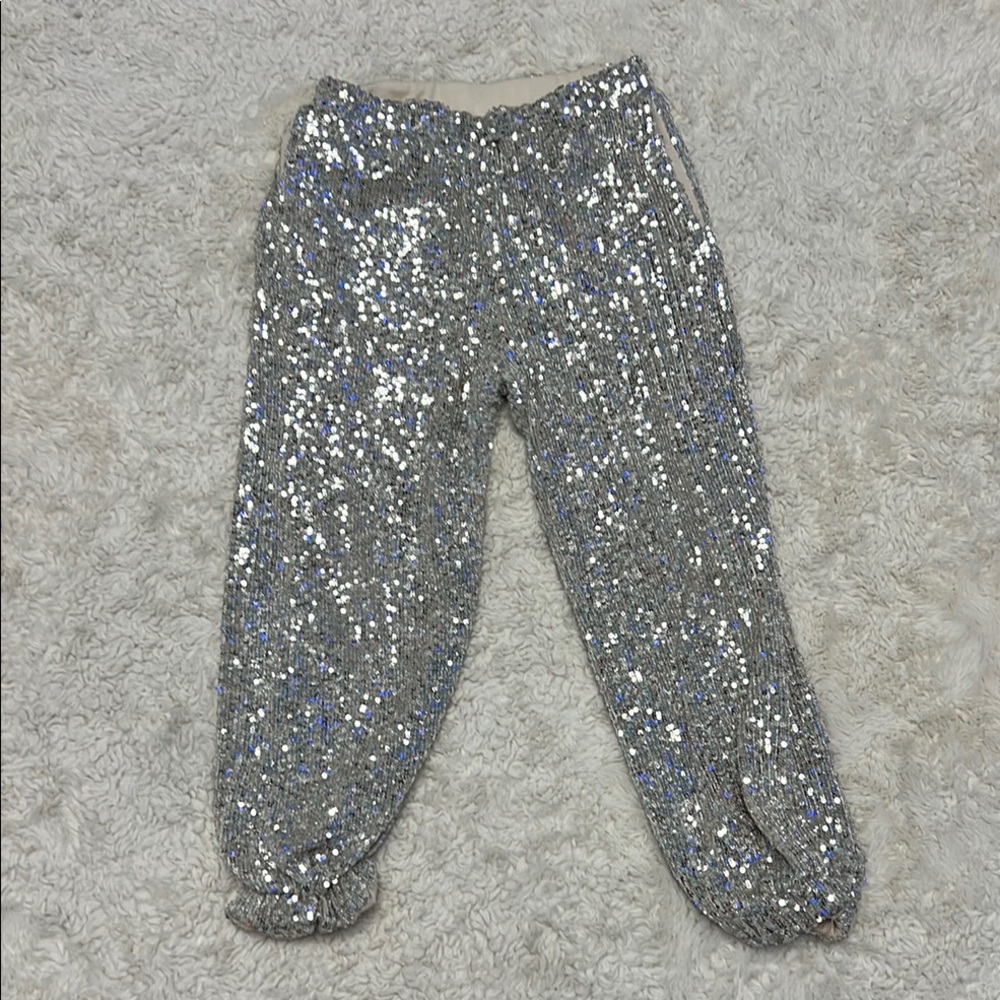 Art Class Silver Sequin Joggers